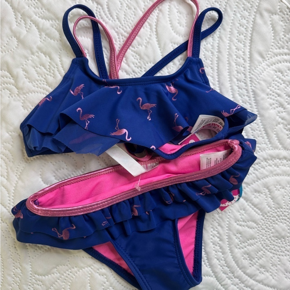 NWT Limited Too Flamingo Bikini Set